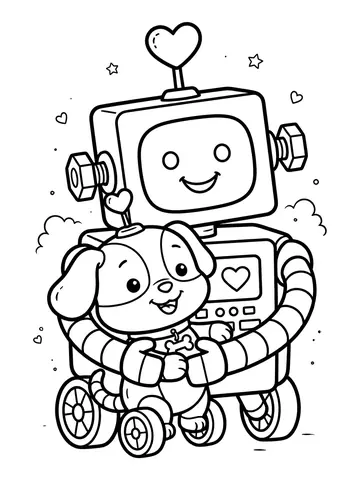 Robôs para colorir