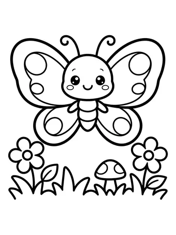 Borboleta para colorir
