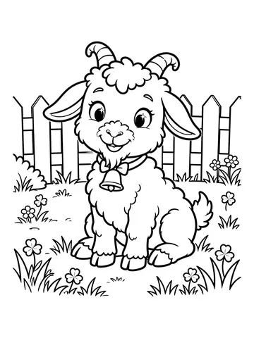 Desenho de cabrinha para colorir