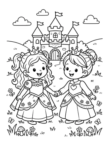 Princesas para colorir