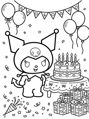 Kuromi para colorir