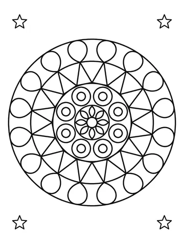 Mandala para colorir
