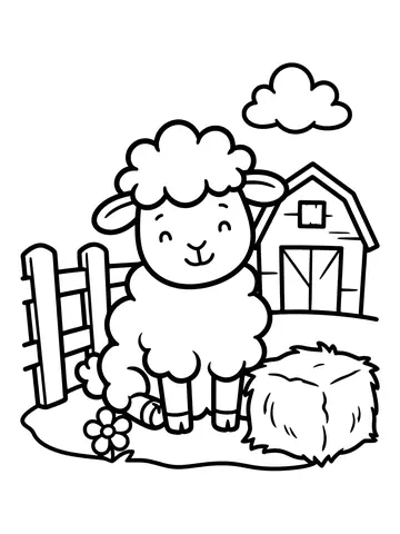 Animais da Fazenda para colorir