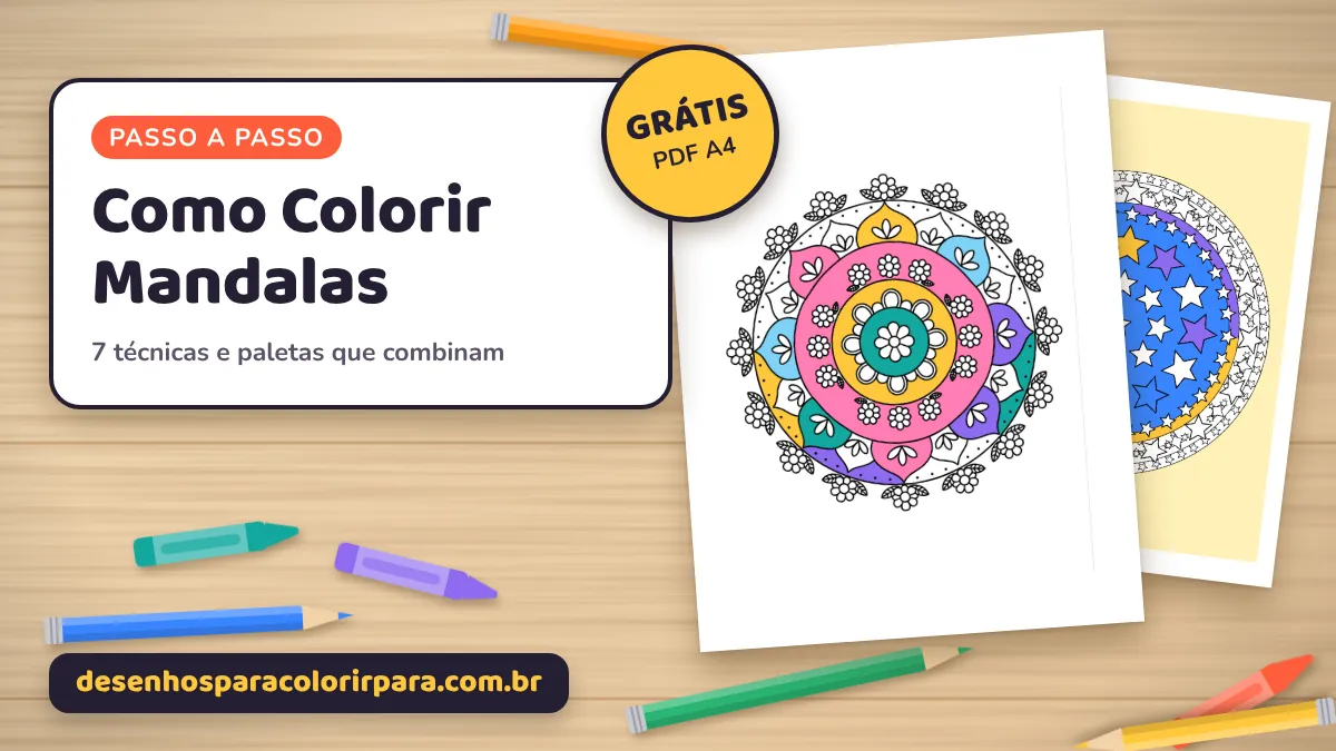 Como Colorir Mandalas: 7 Técnicas e Combinações de Cores